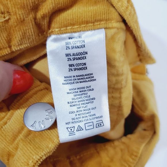 DKNY Toddler girl size 6x mustard overall dress - Picture 7 of 9